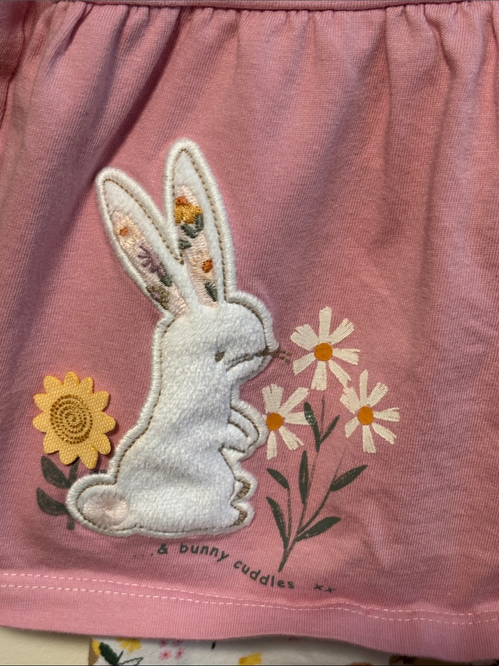 ⭐ 3 for $15 Nutmeg Pink Bunny Floral Kids Matching Set - Picture 5 of 8